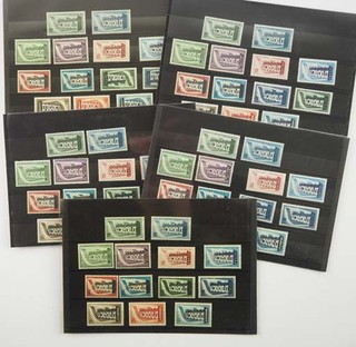 1956 Europa/Cept; 5 komplette Jahrgänge postfrisch/MNH ME 880