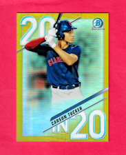 CARSON TUCKER 2020 Topps Bowman Draft Class 20 In 20 GOLD /50 20IN20-CT Indians