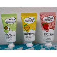 ESFOLIA Hand Cream Set Snail Yuja Strawberry Moisturizing Travel Size 30g Korean