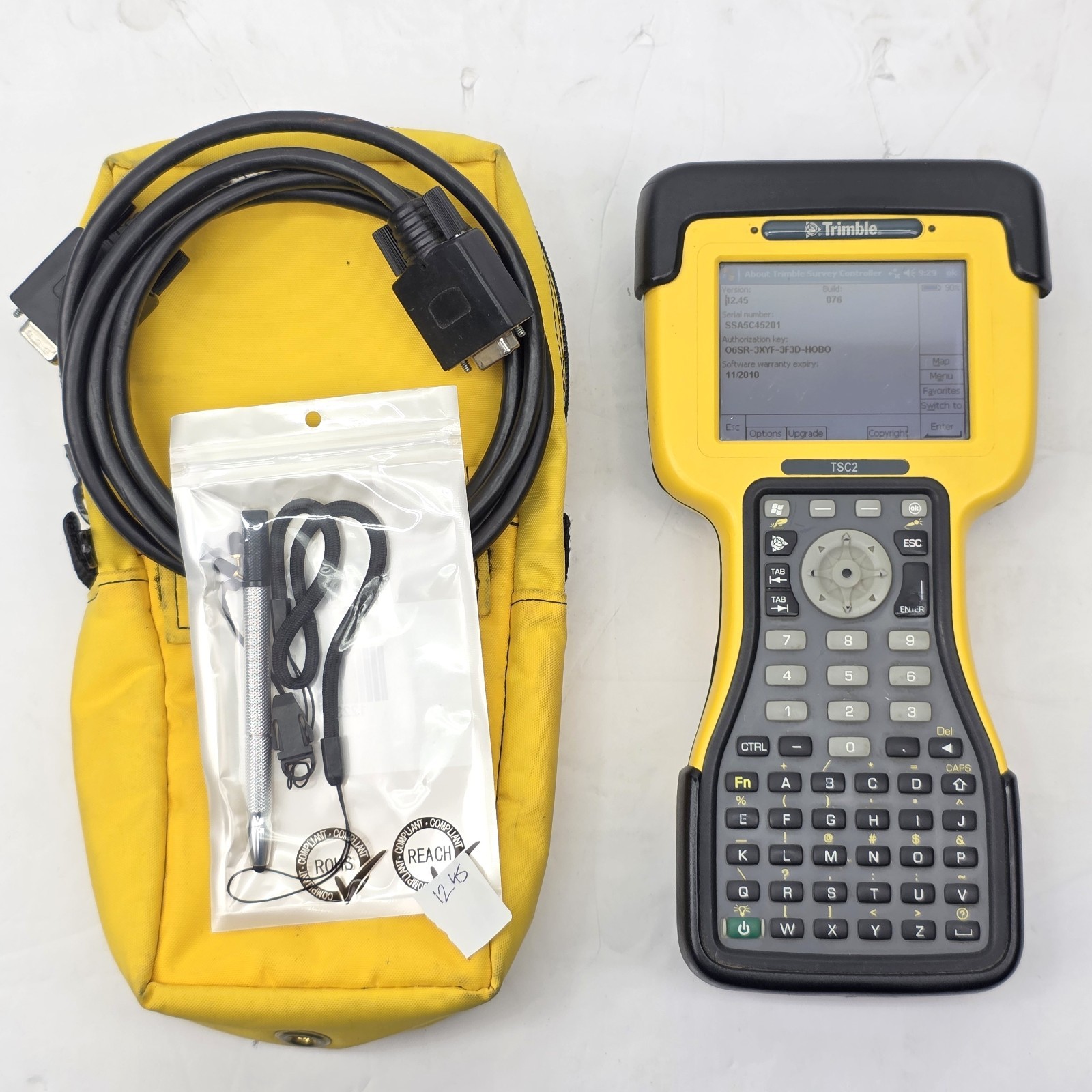 Trimble TSC2 Data Collector Survey Controller v12.45 w/ Battery - NO CHARGER!