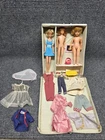 Vintage 1963 Barbies Doll Case Ken Francie 1965 Clothing Accessories 3 Dolls