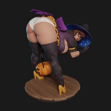 Texelion NSFW Figure | Witch Velma Fan Art | 3D Resin 1:24 Scale