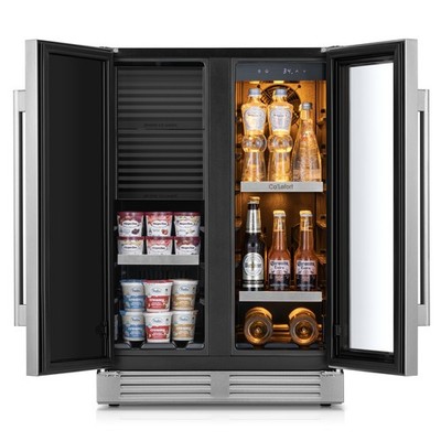 Ca'lefort 24'' Sphere Ice Maker&Beverage Cooler Energy Star,0°F/34°-65°F Built-in