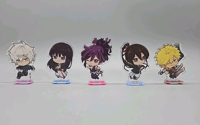 Hells Paradise Acrylic Figure Stand Lot Of 5 Japanese Anime