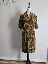 Vintage Gillian Dress/Gillian Tropical Dress/80sVintage Dress/80sFashion/Vintage