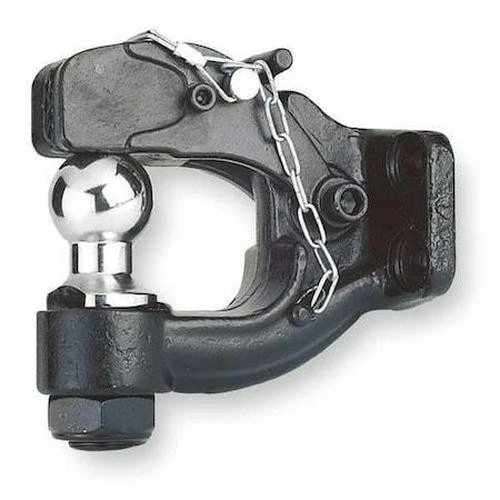 Reese Pintle Hook Trailer Hitch Ball Mount 2 Inch Steel 16000 lb Tow Black