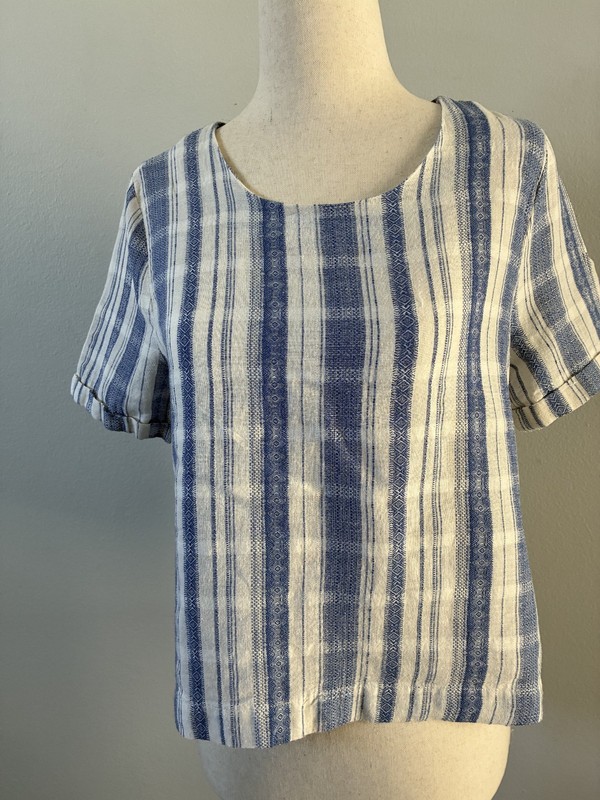 Mo:Vint soft cotton table cloth shirt. Size S.