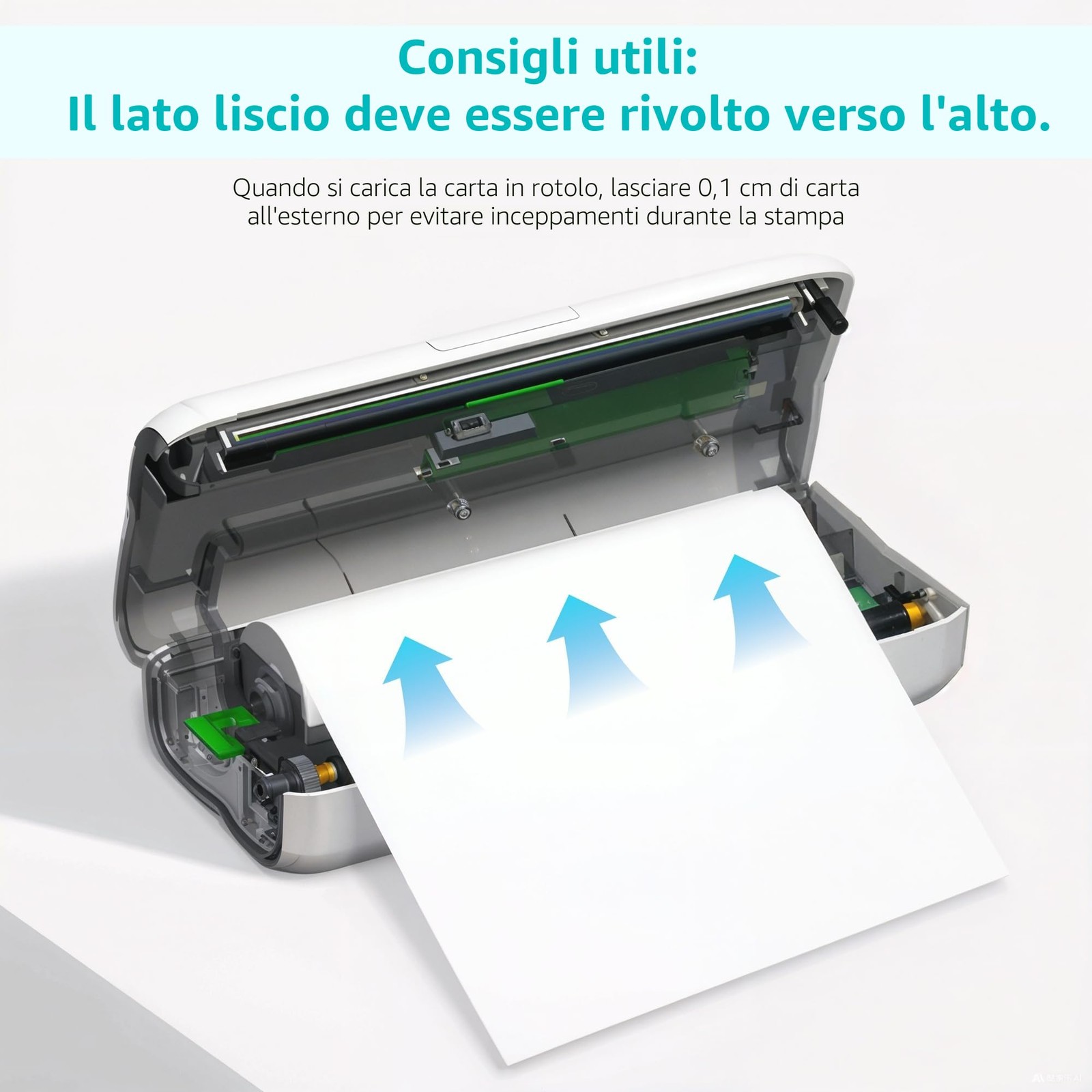 (4 rotoli) Carta Termica A4 per Stampante Portatile (circa 116 fogli) Carta foto 6