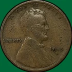 1915-D Lincoln Wheat Cent Fine F Coin #36948