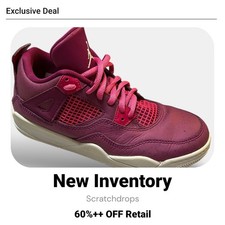 Air Jordan 4 Retro 3Y Fuchsia Rush Pink Blast Girls Sneakers BQ7671-661 - SK1