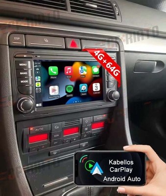 Android 15 Für Audi A4 8E 8H B6 B7 2000-2009 Autoradio 7'' GPS Navi Apple Carplay