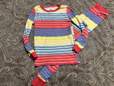 Crewcuts Multiple color striped 2 pcs sleepwear girl's size 10