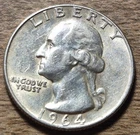 1964 Washington Silver Quarter