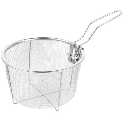 wire fry basket Practical Stainless Fryer Basket Fry Fry Basket for Kitchen - Picture 3 of 12