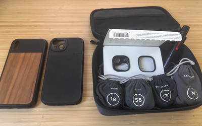 Moment M-Series Mobile Lens Bundle Fisheye 14mm Wide 18mm Tele 58mm Case Mounts