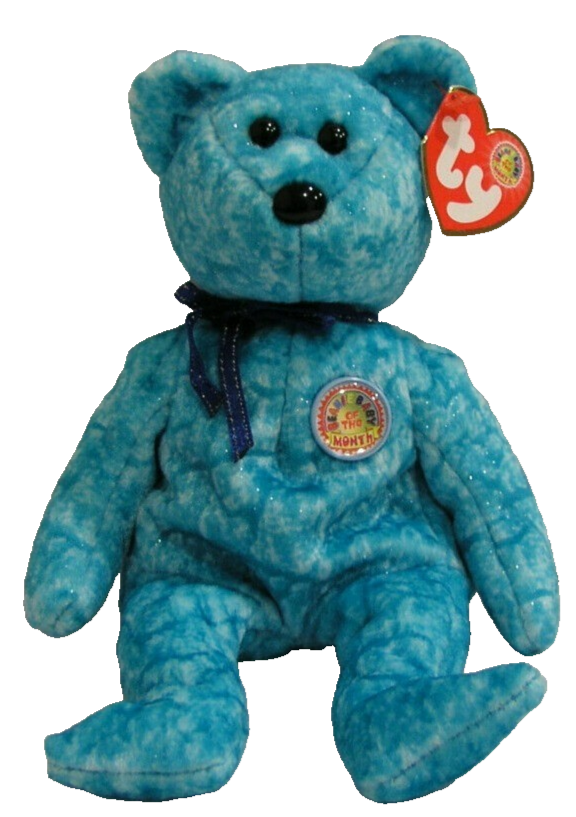 Ty Beanie Baby Sparkles The Bear Jan 2003 BBOM MINT With MINT Tags
