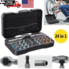 24 in 1 Magnetic Screwdriver Set DIY Ratchet Mini Screwdriver for Watch Bicycle