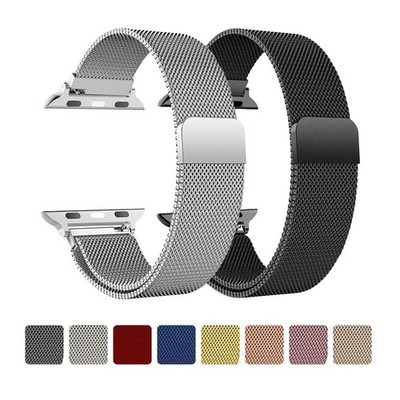Milanese Loop Watch Band Stainless Steel Mesh Magnetic Adjustable Strap