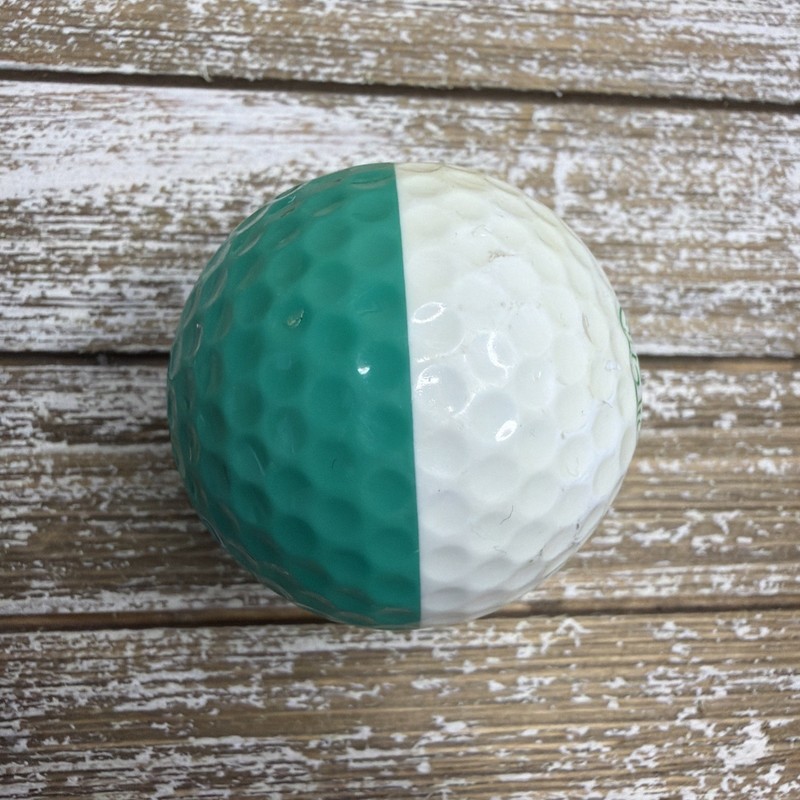 Medium Green And White Two Tone A Ping Eye 2  Copper Bowl Event Golf Ball