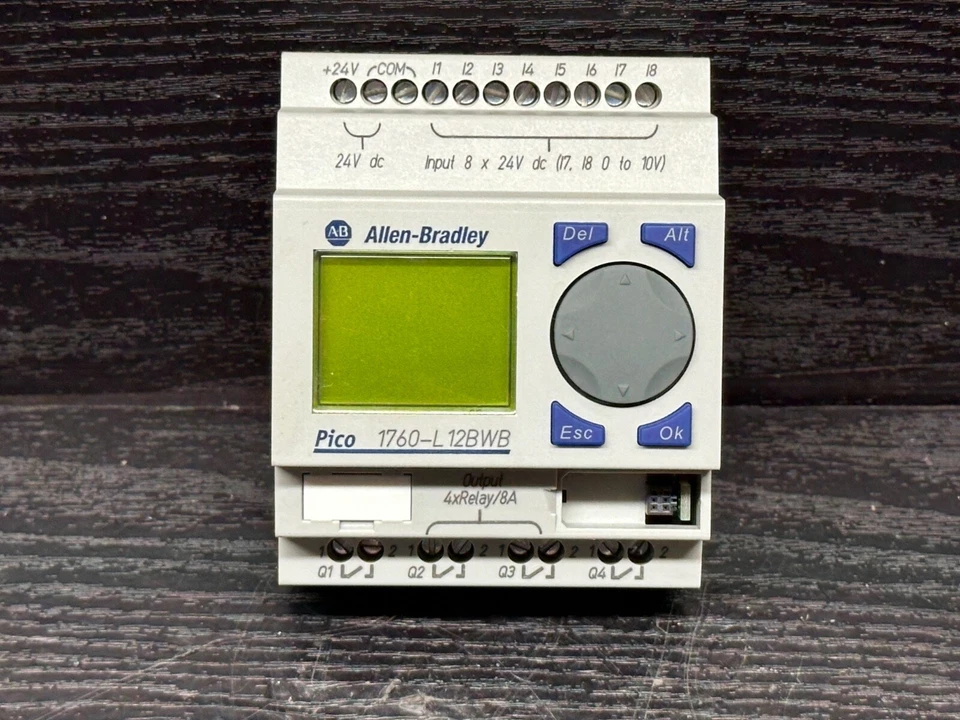 Allen Bradley 1760-L12BWB 1760L12BWB Ser B Rev A Pico Controller 24VDC 2W PLC - Image 3 of 4