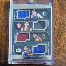 Panini 2018-19 Dominion Quad Rookies Relics Doncic Young Sexton Gilgeous #QR-LT…