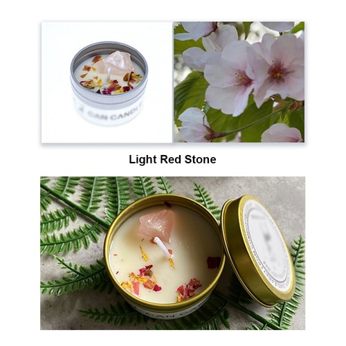Dry Flower Crystal Stone Aromatherapy Candles For Bath Healing Spa-lavender UK6 - Picture 3 of 16