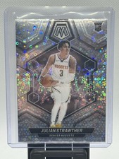 Julian Strawther 2023-24 Panini Mosaic Fast Break Silver Disco Prizm RC #214