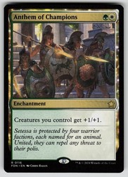 Anthem of Champions #116 Foundations FDN Rare Enchantment