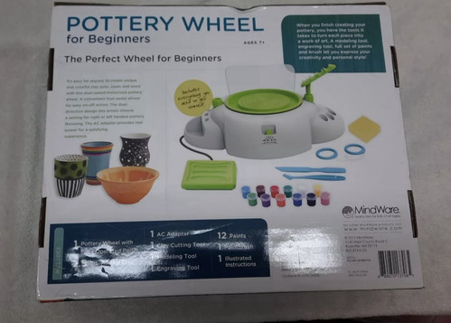 Pottery Wheel Beginners Craft Kit – Make Pottery Set | NIB Sealed by Mindware - Imagen 4 de 4
