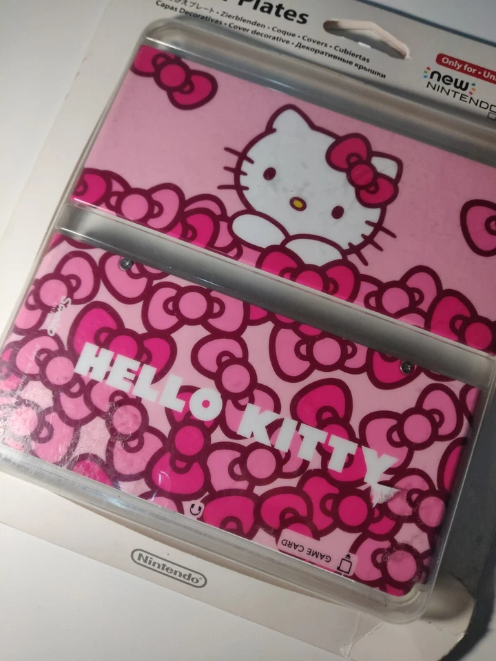 NINTENDO NEW 3DS COVER PLATES ORIGINALES HELLO KITTY NUEVAS - Imagen 3 de 4