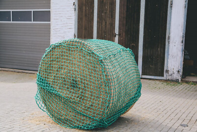 Premium Rundballen Heunetz Konege 1,60m x 1,60m x 1,80m hoch MW 6,0cm Futternetz