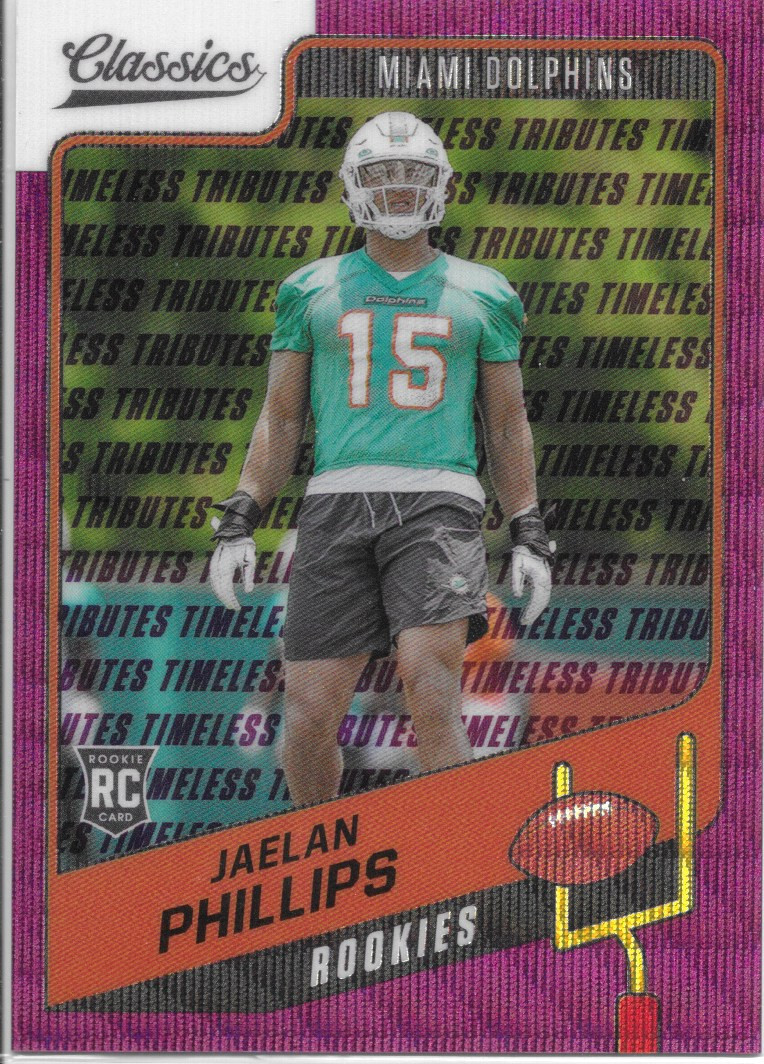 Jaelan Phillips Panini Classics #197 Premium Edition Timeless Tributes H2 Purple