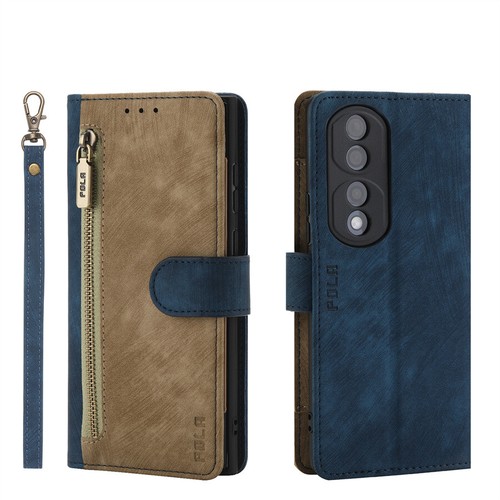 Phone Case Cover for Huawei Pura 70 P60 P50 Mate 60 Colorblock Zip Wallet Case - Picture 16 of 17