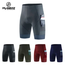 YKYWBIKE Mens Cycling Shorts Padded Quick Dry Riding Tight Pants MTB Bike Shorts