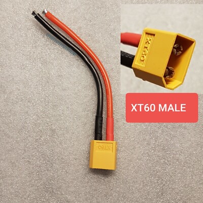 6 XT60-Stecker-Paare – 14 AWG, 57 Mm, Für RC-Modelle & Drohnen