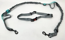 Retractable Hands Free Dog Leash – Dual Handle Bungee Waist Leash for Small 