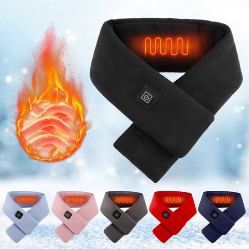 USB Heated Scarf Neck Heating Pad Winter Neck Warmer Shawl Electric Warm Scarves