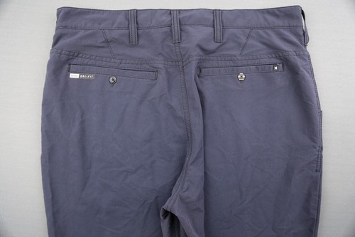 Men's Hurley Nike Dry Fit Chino Pants Dark Blue Size 32 - Picture 10 of 11