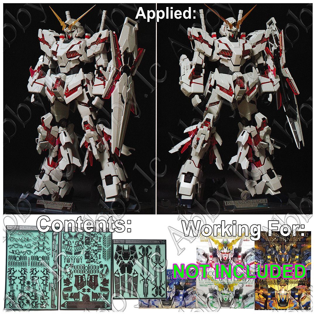 for PG 1/60 Unicorn FA Banshee Norn Phenex Perfectibility Detail