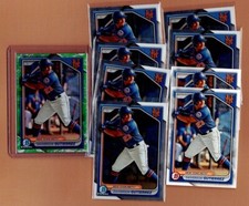 Daiverson Gutierrez 2024 Bowman lot, Lunar green + 6 chrome, 2 paper, Mets
