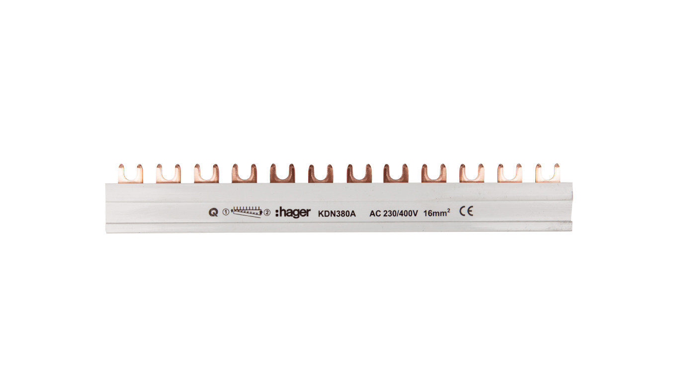 3P 80A 16mm2 fork-type busbar (12 modules) KDN380A /T2UK