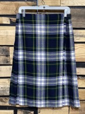 The Edinburgh Woolen Mill long plaid kilt skirt Size 14
