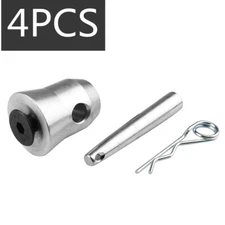 4Pcs Aluminum Half Conical Coupler with Clips Pins for Stage Truss Fit F34 F33