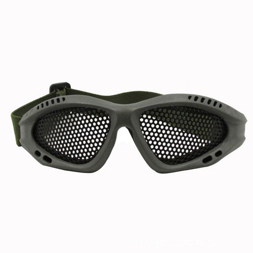 Tactical Mesh Glasses Protection Steel Mesh Lens Goggles Paintballing Airsoft - Picture 7 of 15