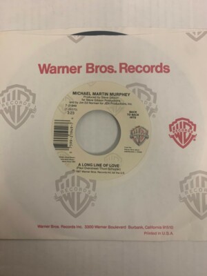 Michael Martin Murphey - A Long Line of Love/A Face In The Crowd - 45 rpm vinyl