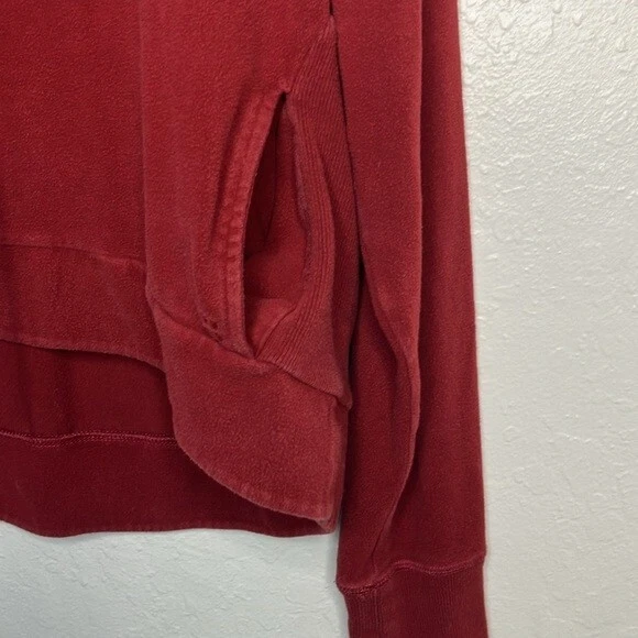 sweaty-betty harmonise luxe fleece funnel neck thumbhole sweatshirt