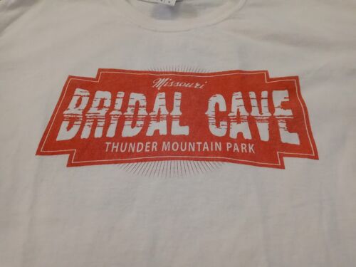 Bridal Cave Thunder Mountain Park Missouri T Shirt Womens Large White Short Slv