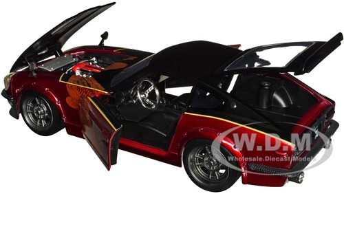1972 DATSUN 240Z BLACK & RED "FAST X" FAST & FURIOUS 1/24 DIECAST BY JADA 34916 - Picture 2 of 11
