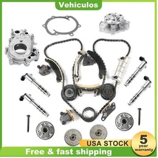 Timing Chain Kit Oil Water Pump VVT for 2006-2017 Buick Chevrolet Cadillac 3.6L