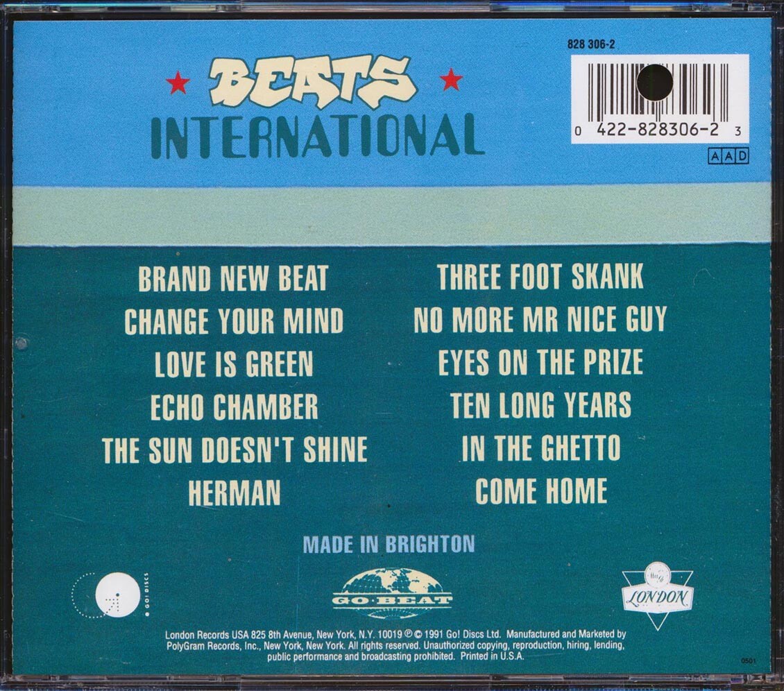 洋楽 Beats International/Excursion on the Ver Beats International - Excursion On The Version (1991) Full